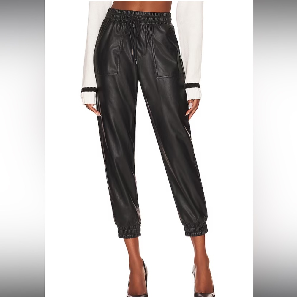NWT BCBGeneration Jogger in faux leather